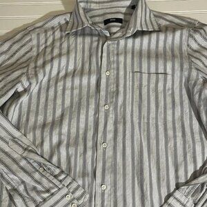 Mens Boss Hugo Boss Selection Long Sleeve Plaid Button Up Shirt 41/16 - EUC
